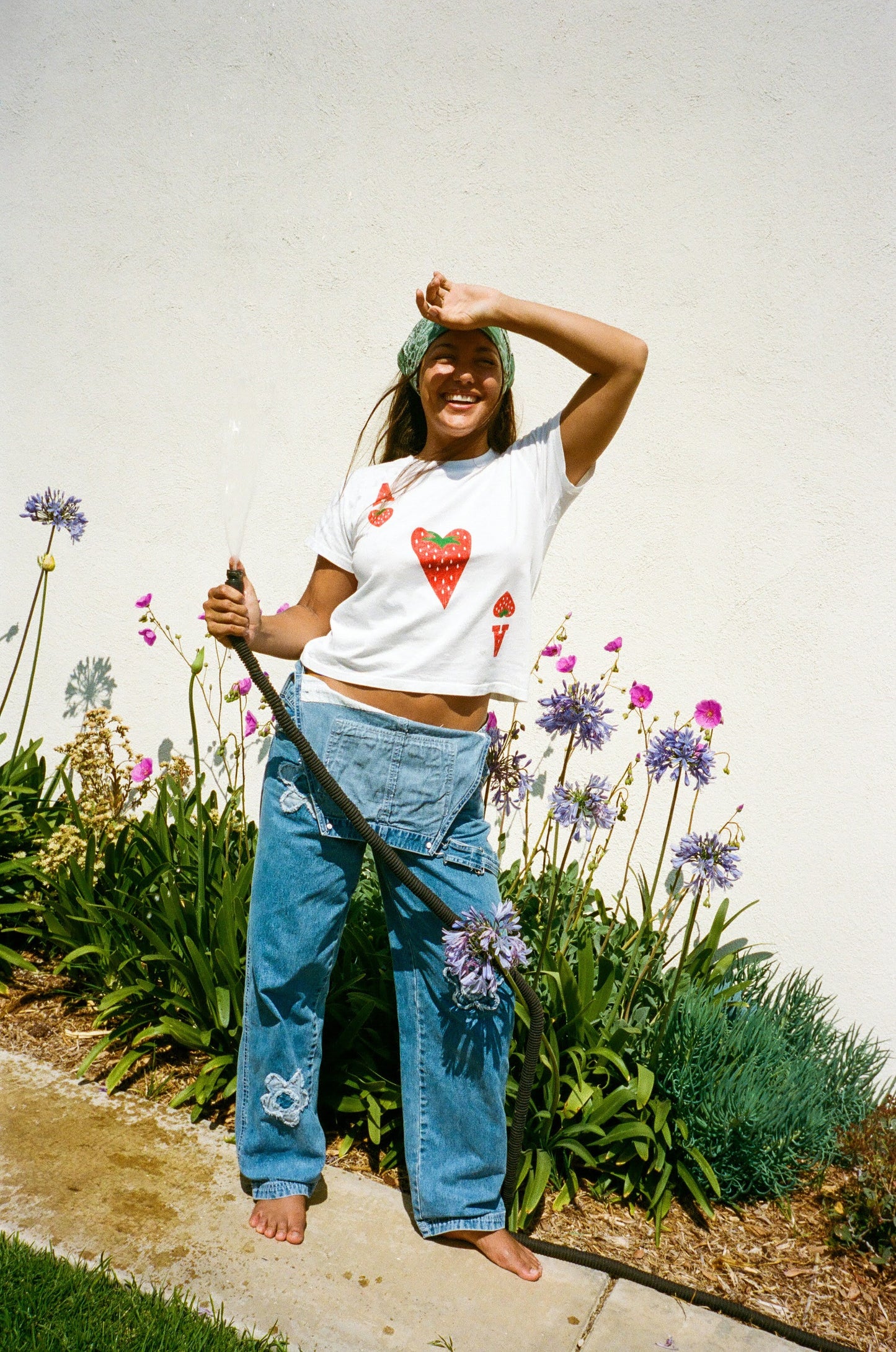 Ace Of Strawberry Solo Tee - Optic White