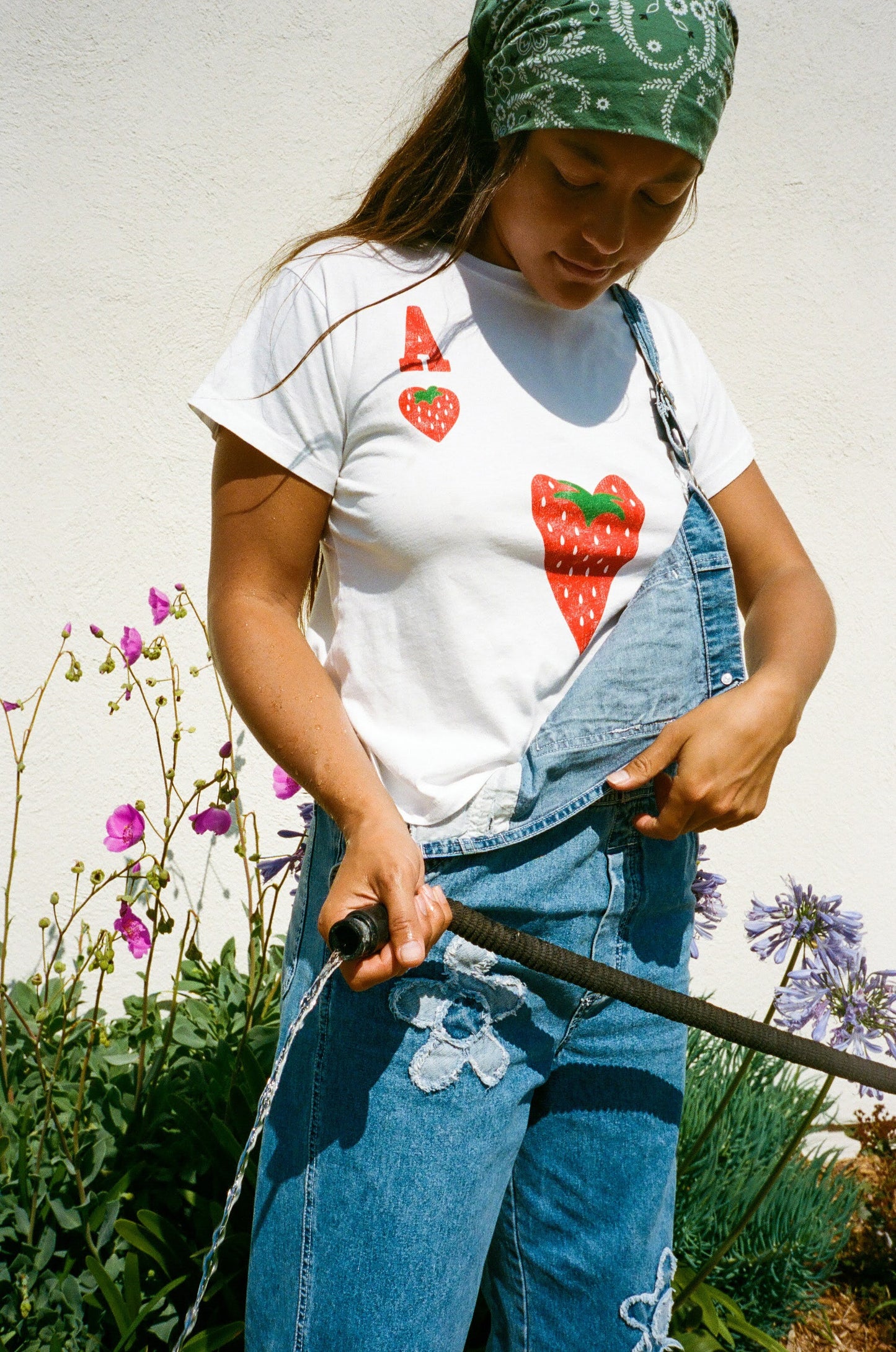 Ace Of Strawberry Solo Tee - Optic White