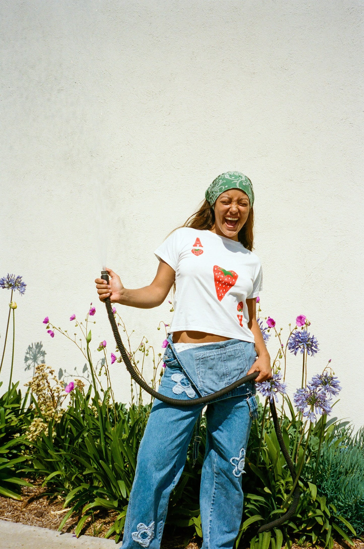 Ace Of Strawberry Solo Tee - Optic White