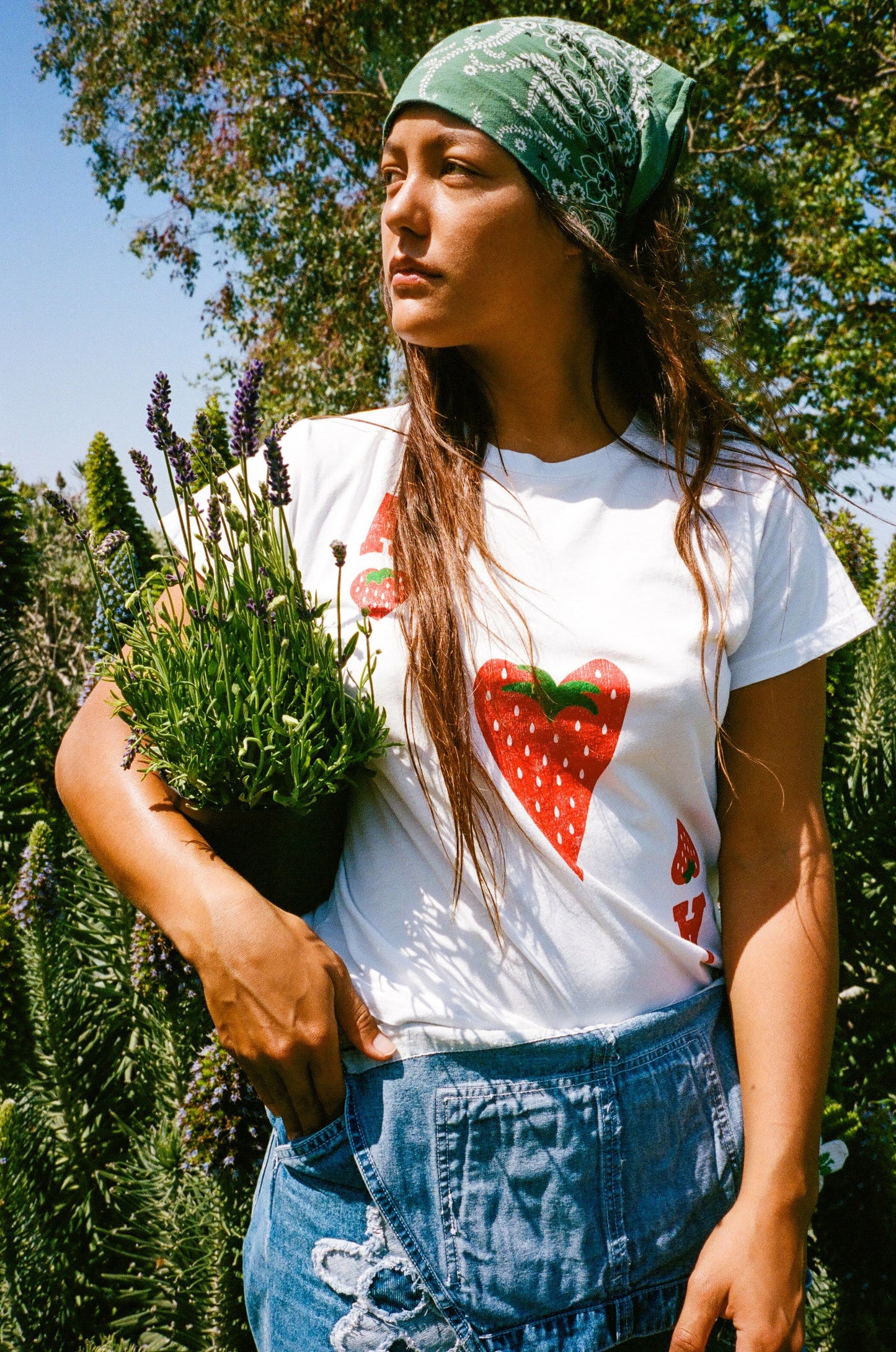 Ace Of Strawberry Solo Tee - Optic White