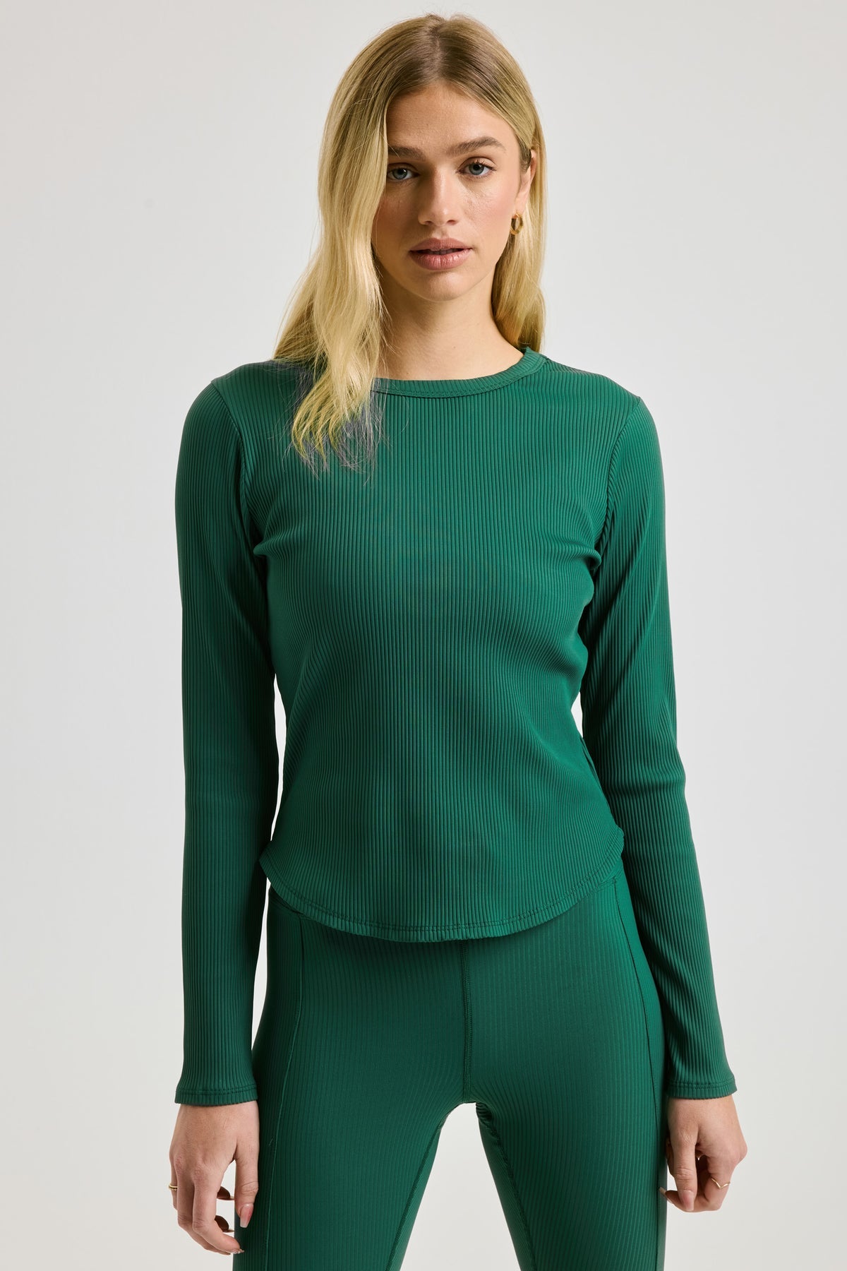 Ribbed Long Sleeve - Forest