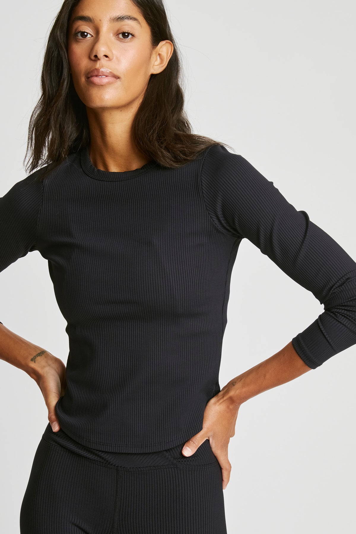 Ribbed Long Sleeve - Black