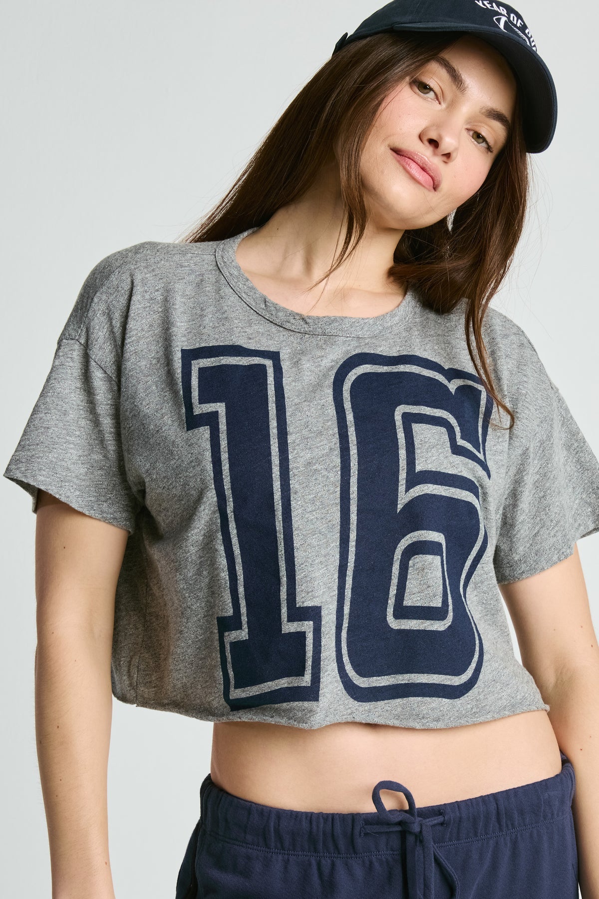 Crop Team Number Tee - Heather Grey