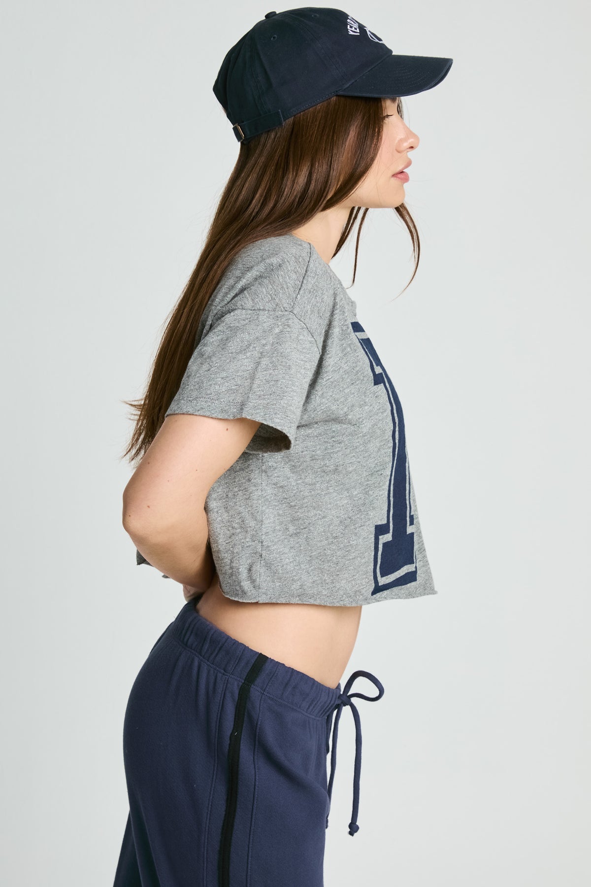 Crop Team Number Tee - Heather Grey