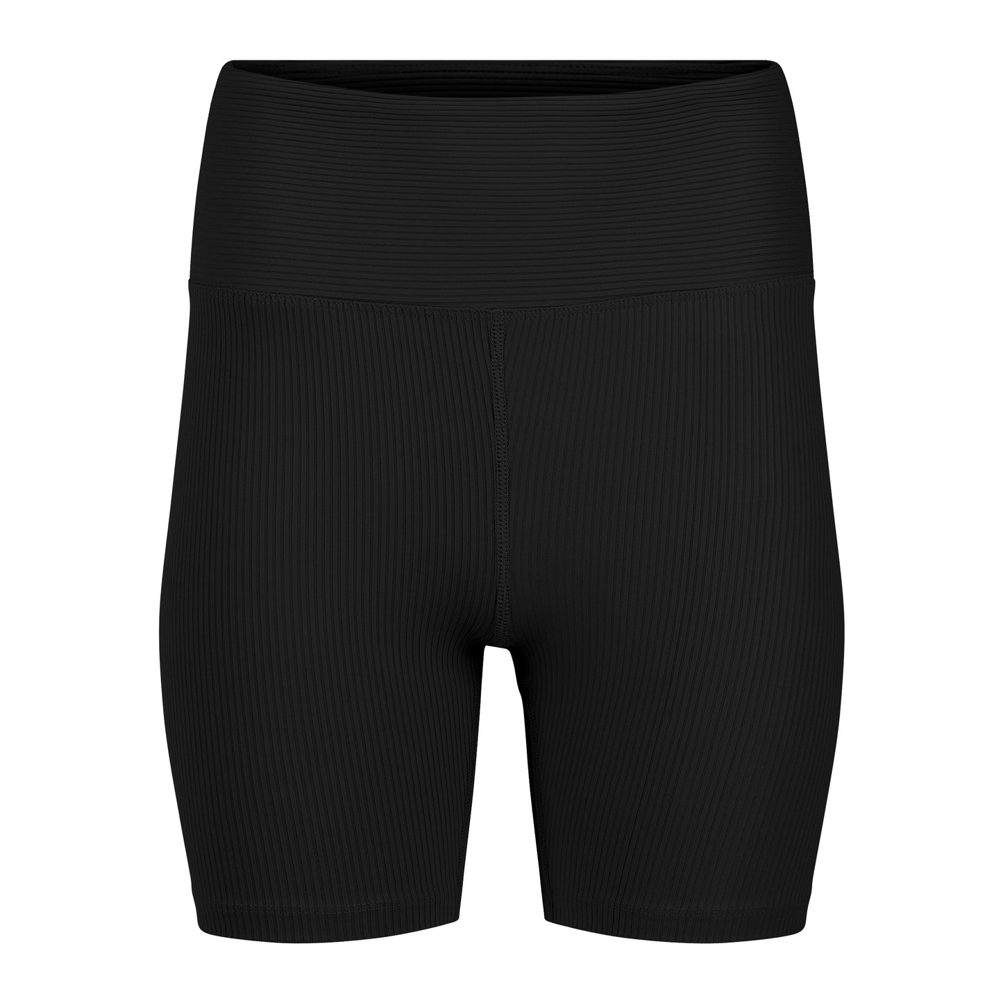 Ribbed 6" Biker Short - Black