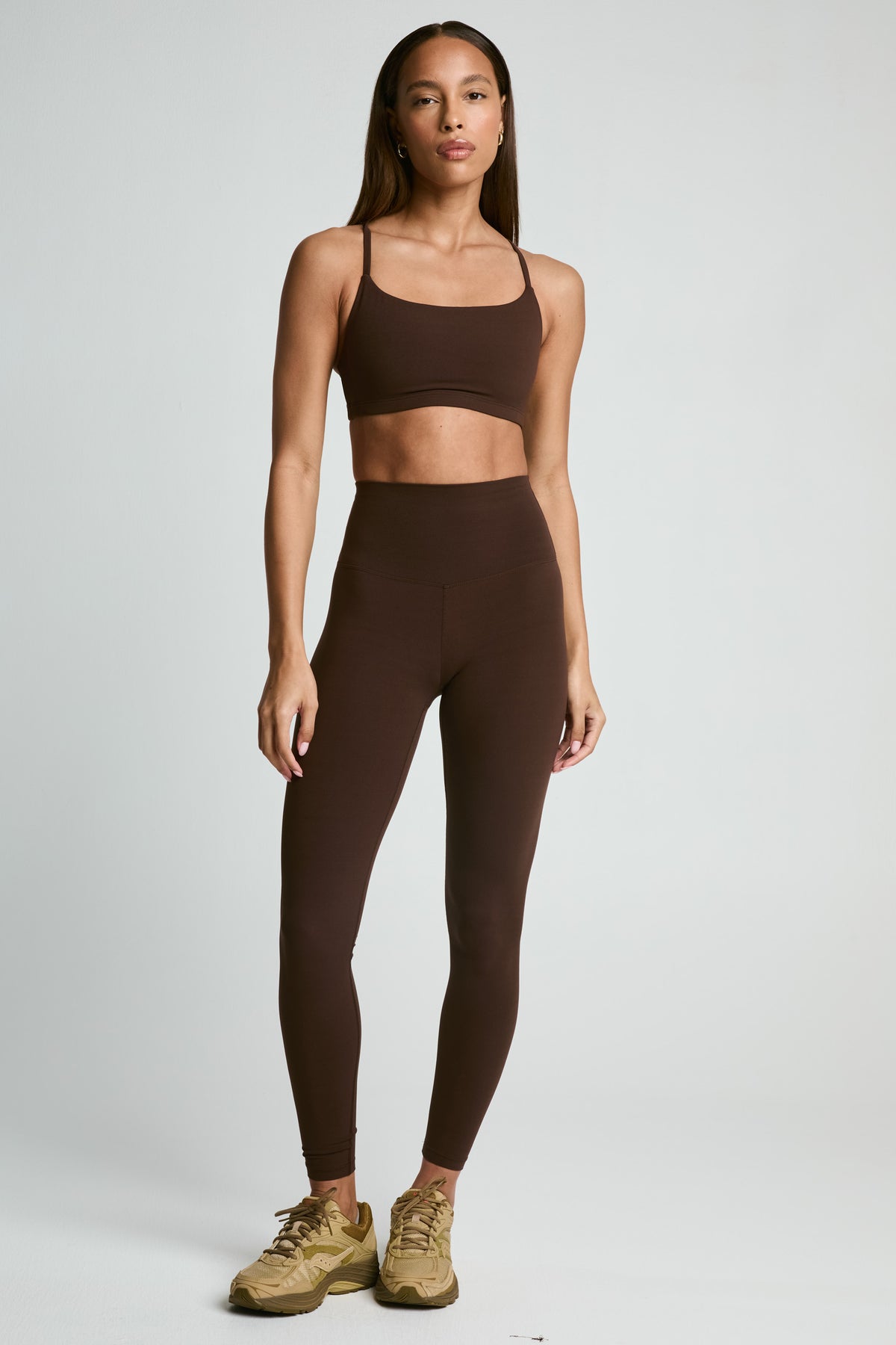 Studio Racer Bralette - Dark Oak