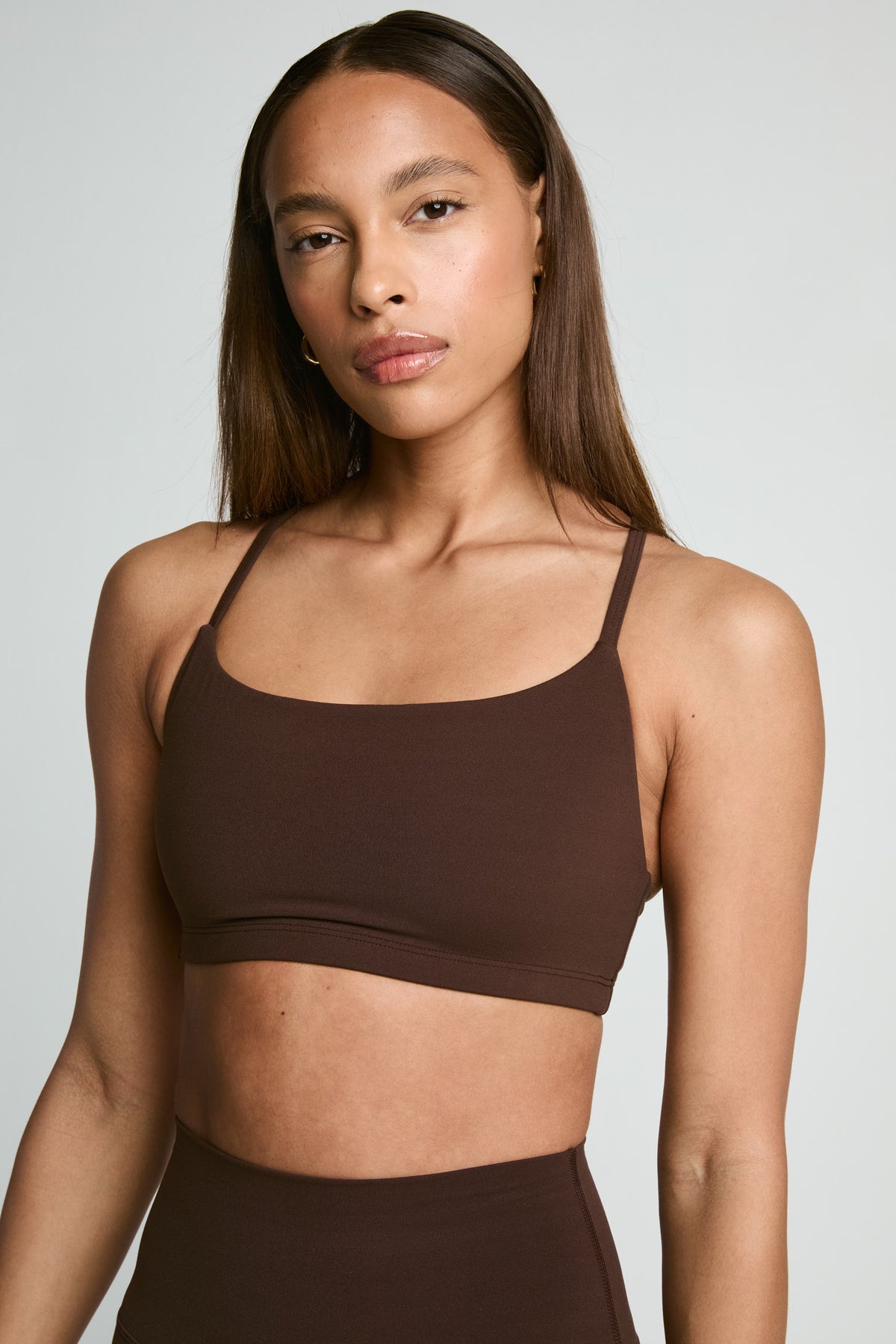Studio Racer Bralette - Dark Oak