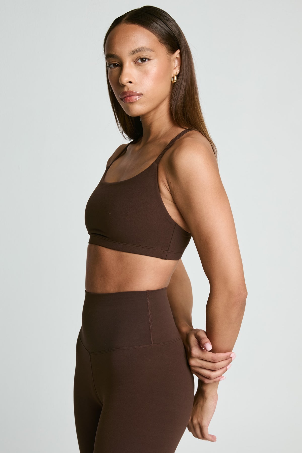 Studio Racer Bralette - Dark Oak