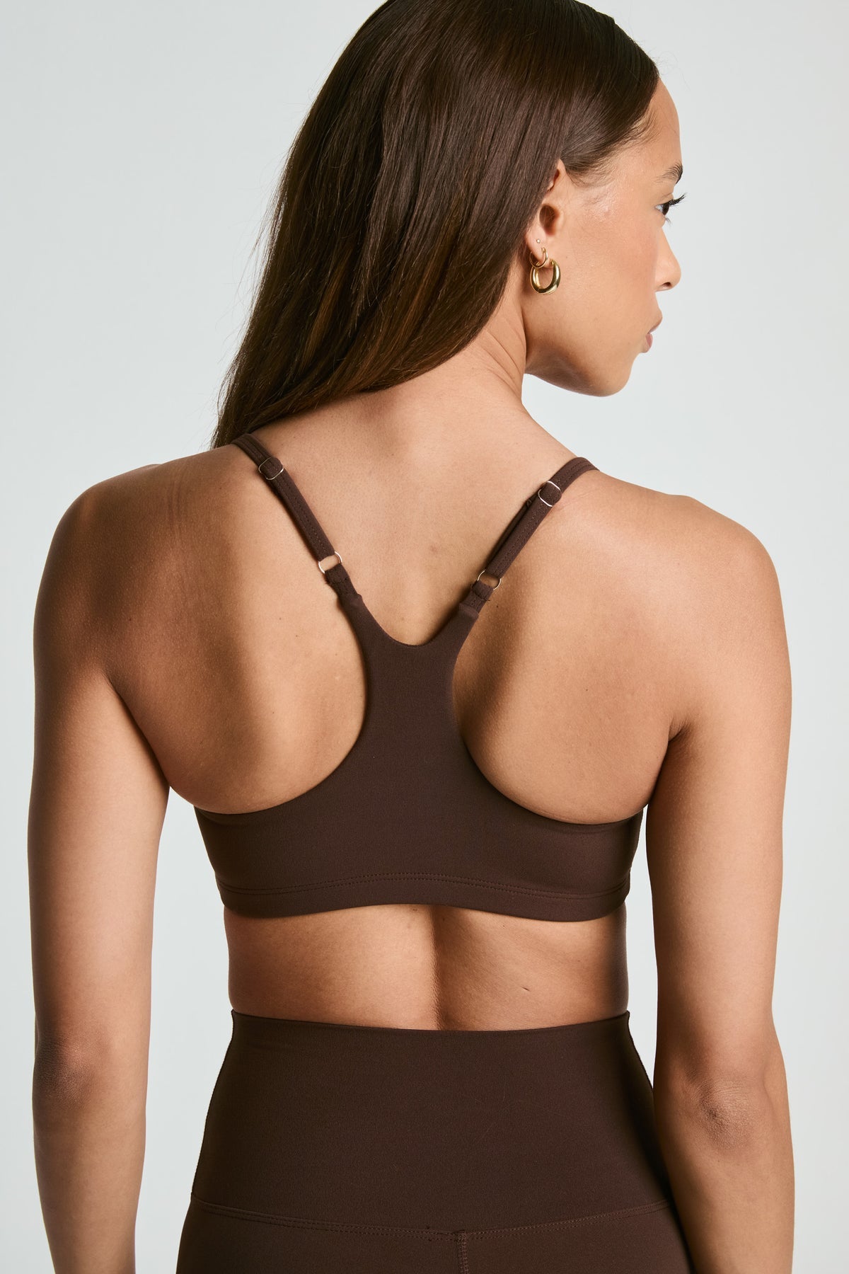 Studio Racer Bralette - Dark Oak