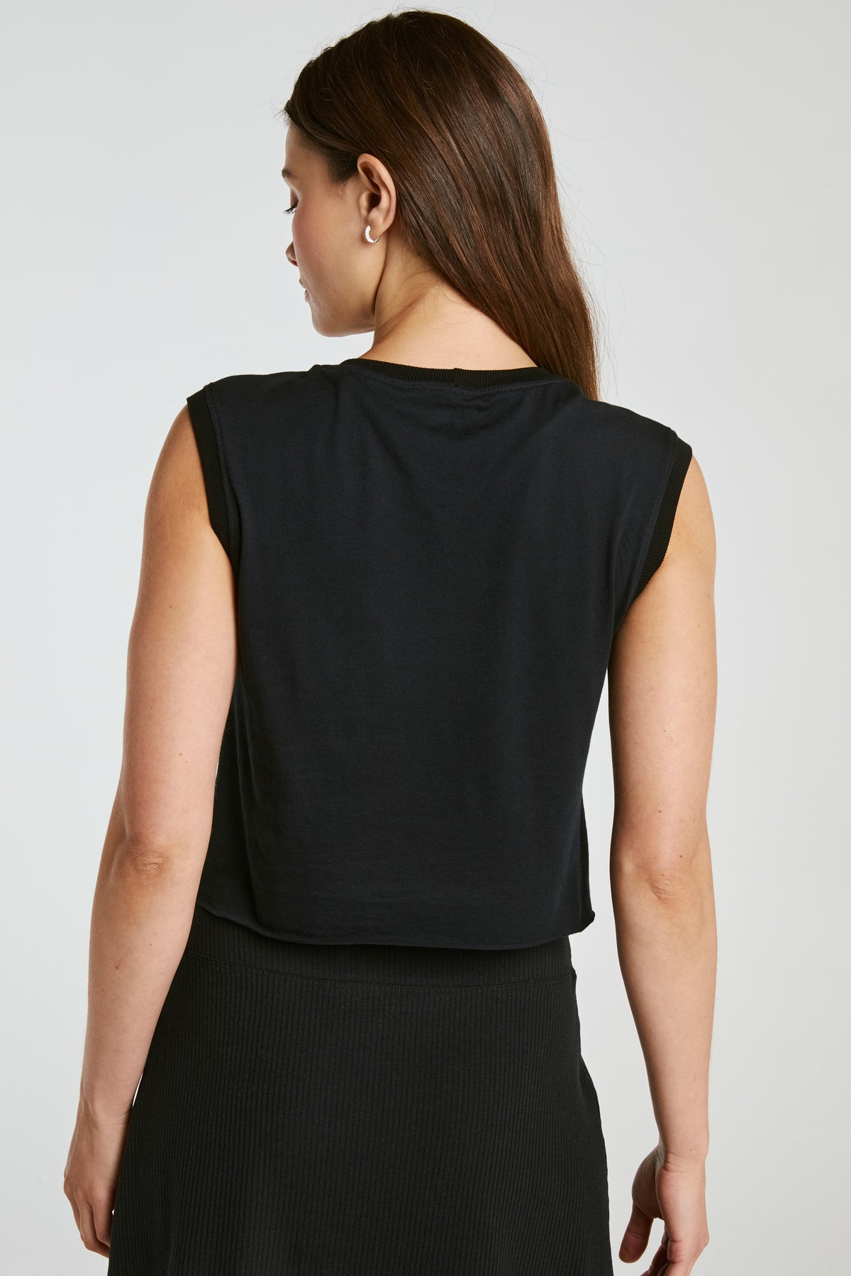 Cropped Model Muscle - Black