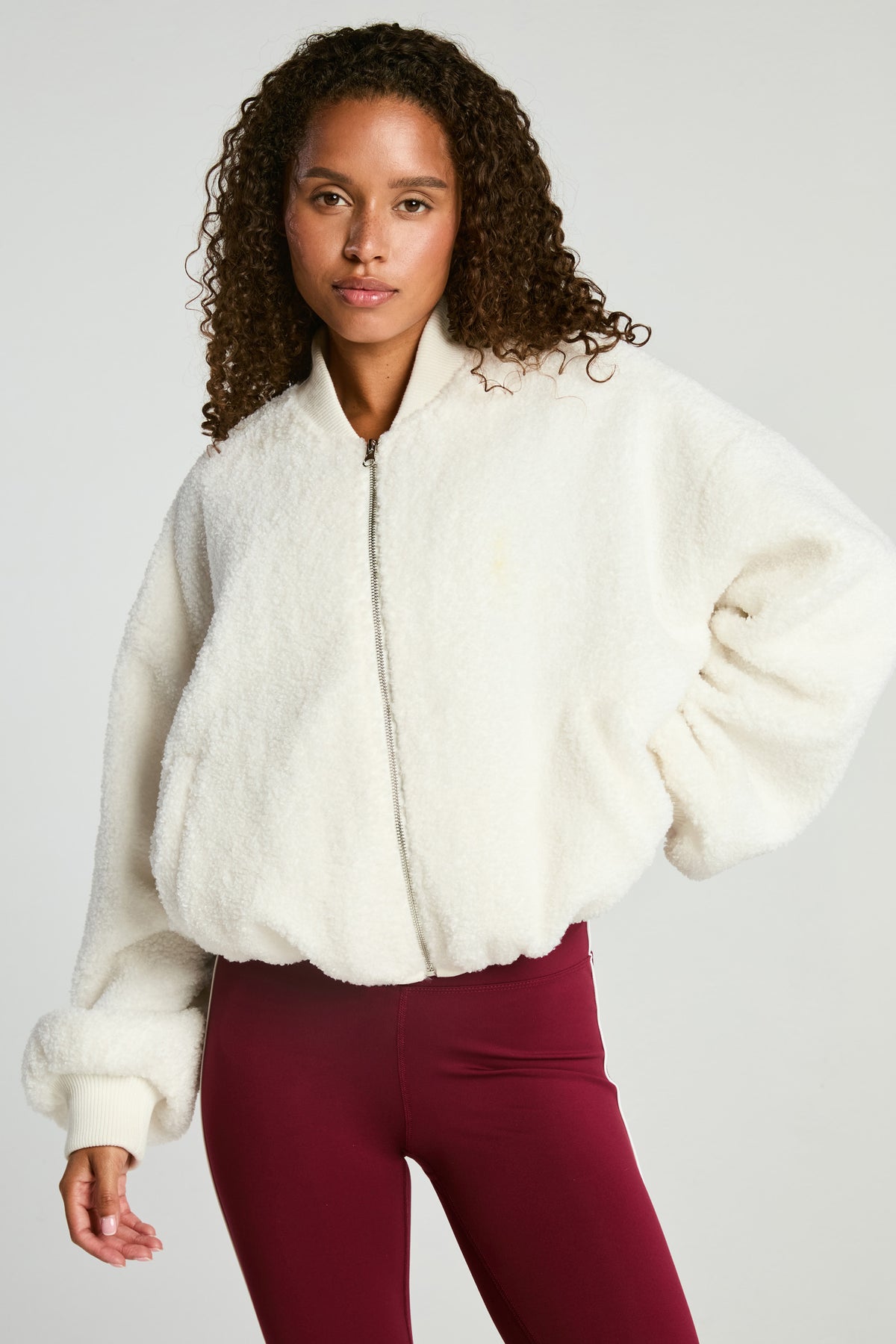 Sherpa Bomber - Cream