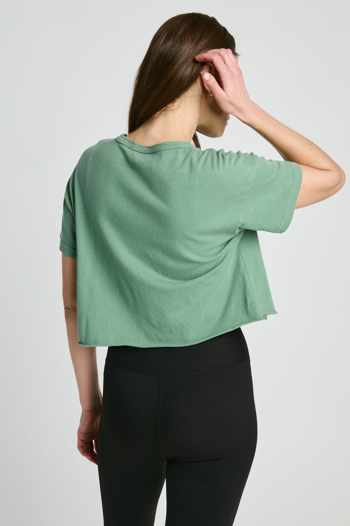 Cropped Tee - Basil