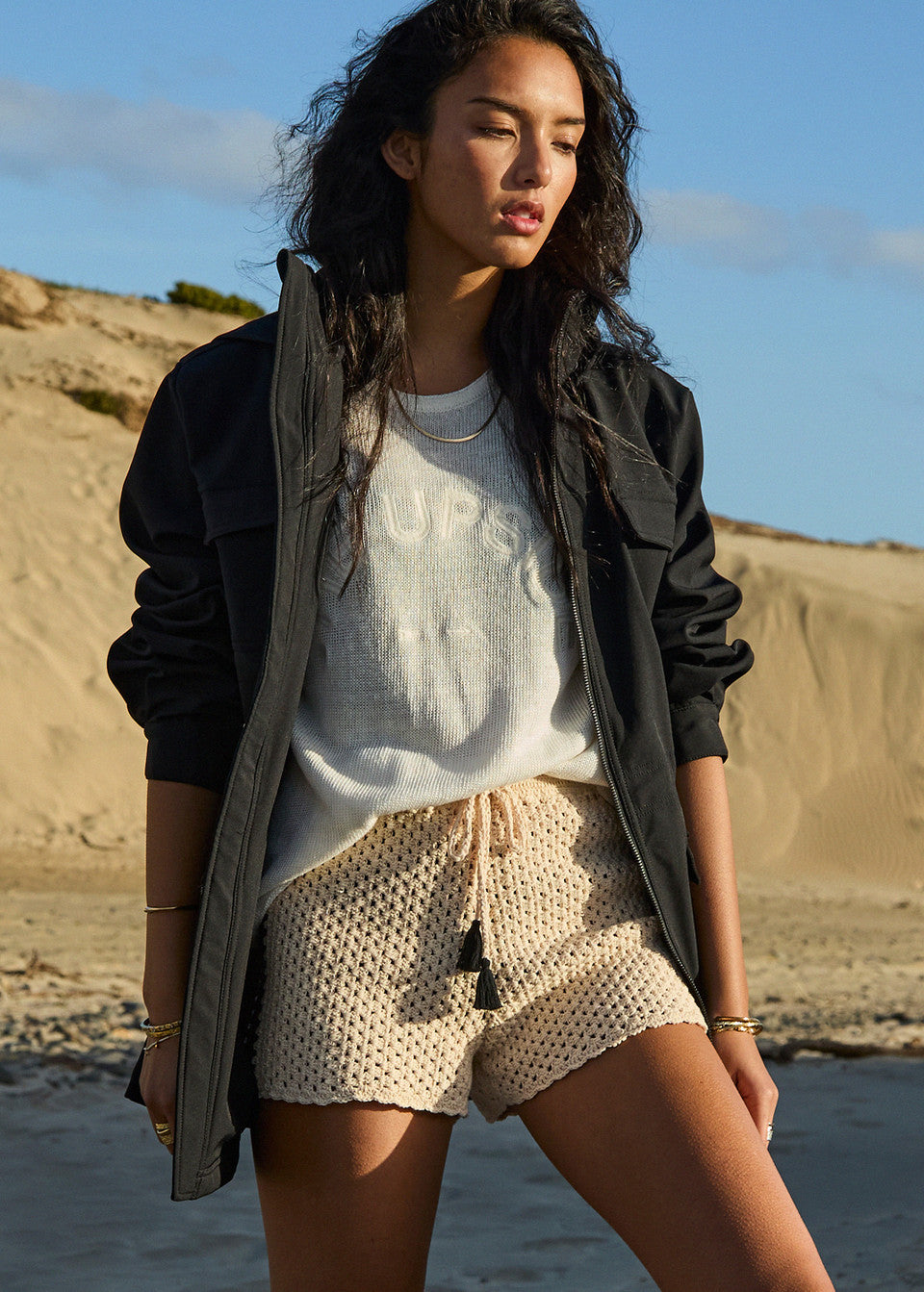 Luminary Crochet Hali Short - Natural