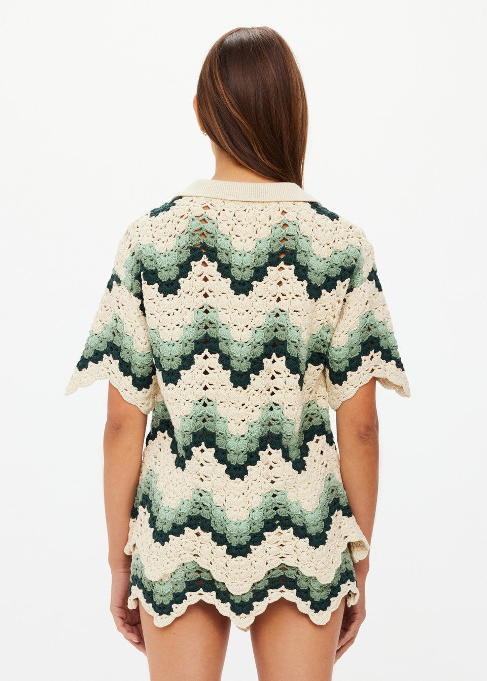 Tidal Sagra Crochet Shirt - Green