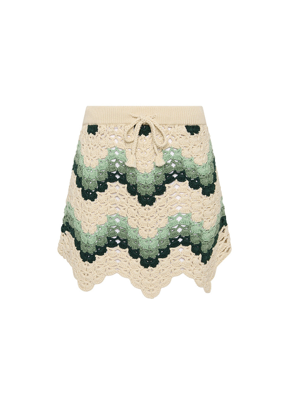 Tidal Hali Crochet Skirt - Green