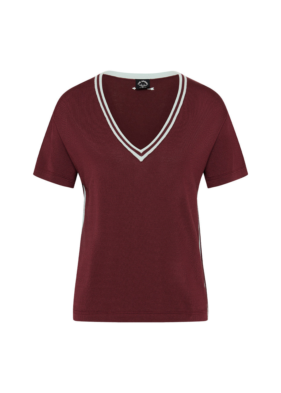 Sienna V Neck Tee - Red