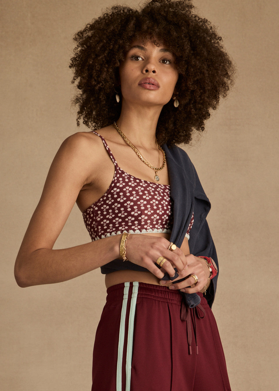 Firefly Hutton Scoop Bra - Floral
