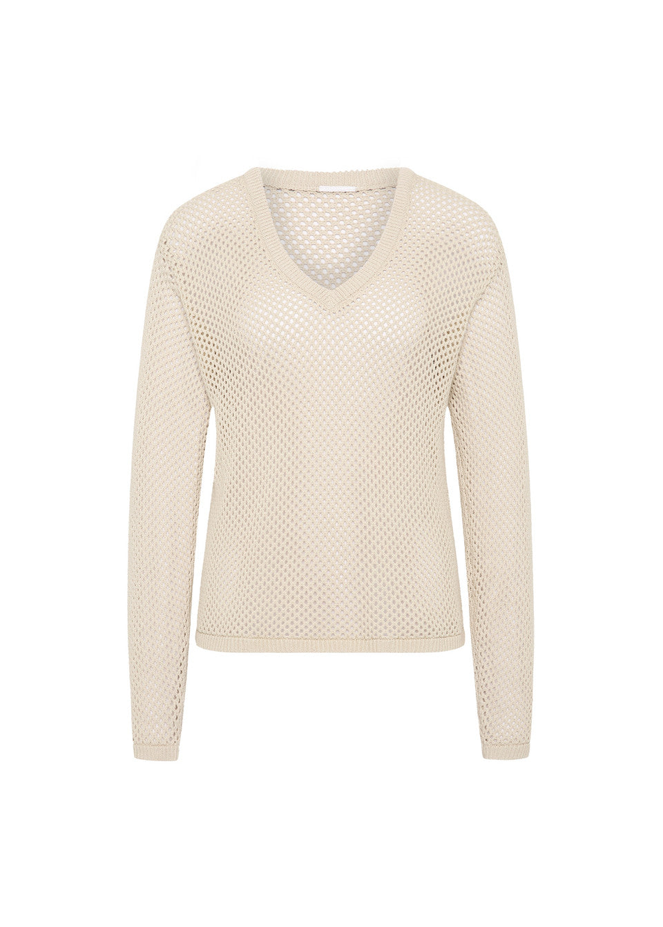 Josephine V Neck Knit - Natural