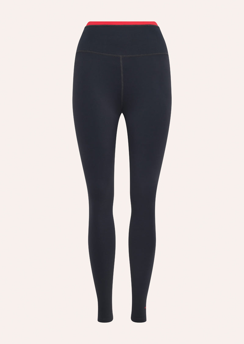 Vita Full Length Legging - MarineBlue / Strawberry