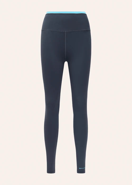 Vita Full Length Legging - Marine Blue / Turquoise