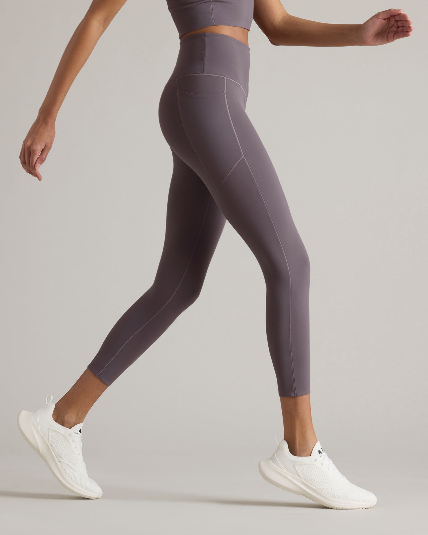 Revive 7/8 Pocket Legging - Grey Lilac