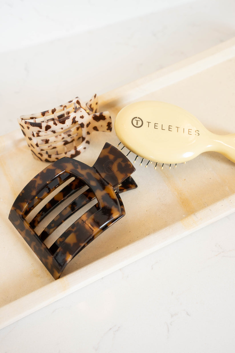 Teleties Clip Flat Square Large