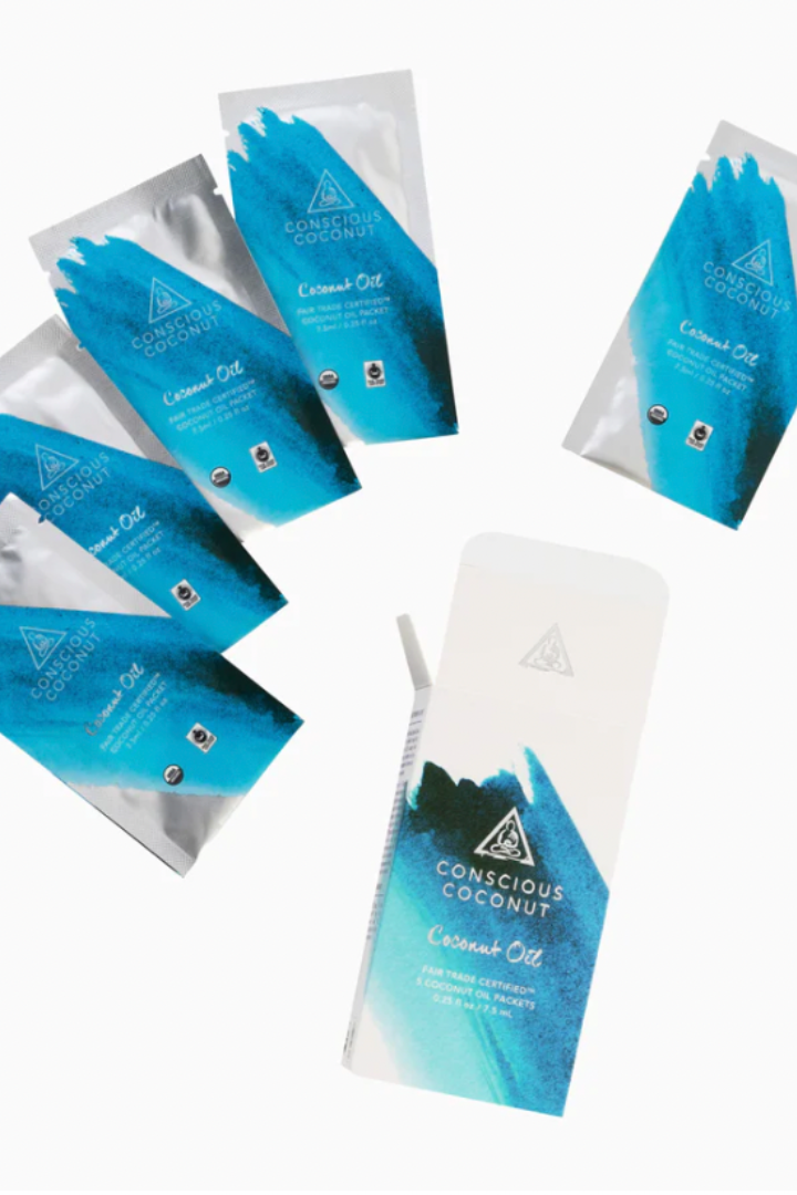 Coconut Oil Wipes - 5 Packets