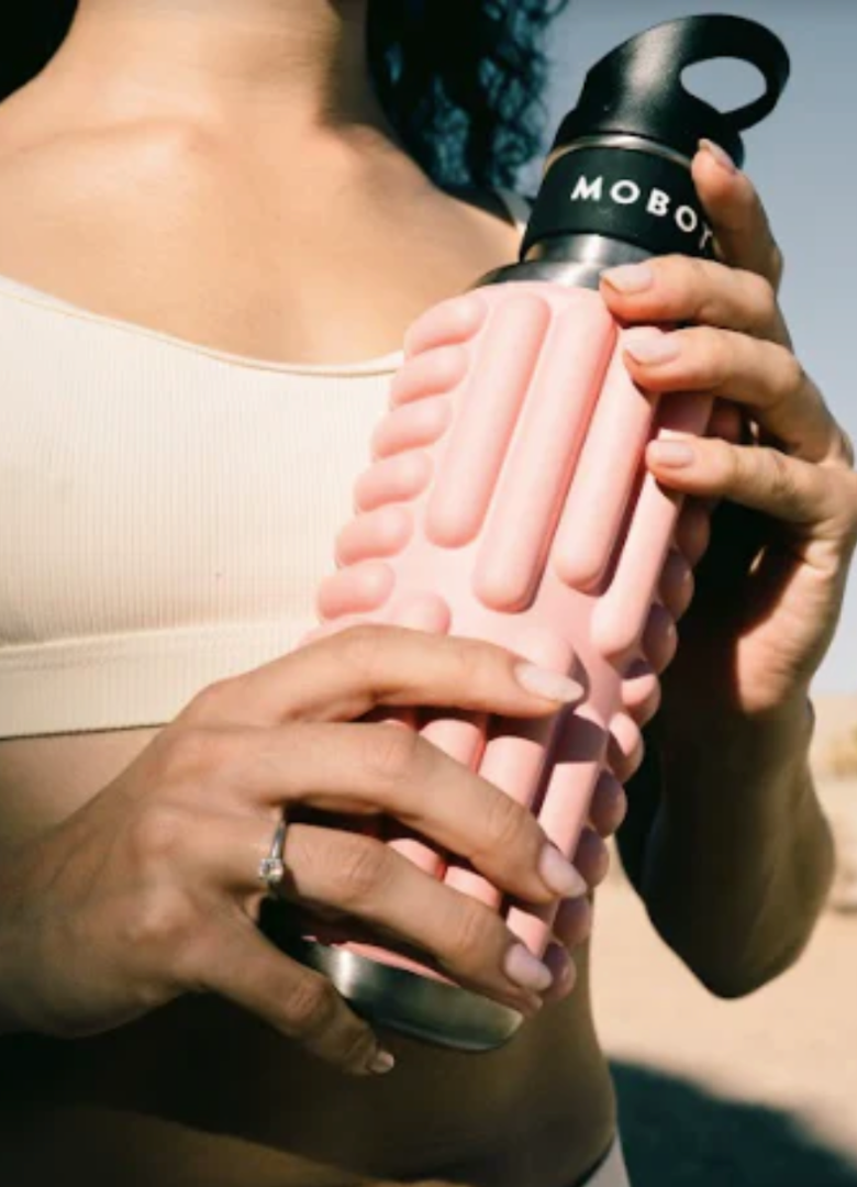 Water Bottle / Foam Roller - Pink
