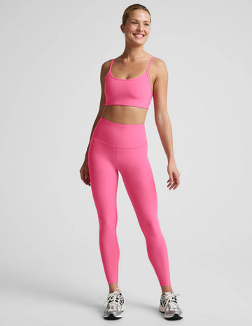 Spacedye Midi Hw Legging - Luscious Pink Heather