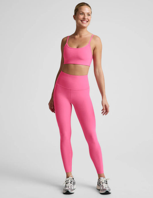 Spacedye Midi Hw Legging - Luscious Pink Heather
