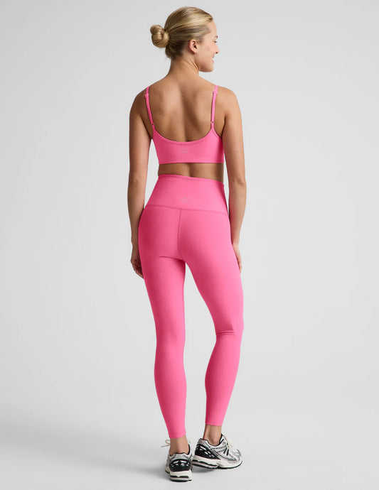 Spacedye Midi Hw Legging - Luscious Pink Heather