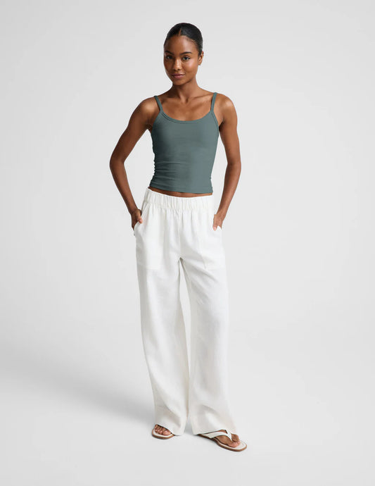 Spacedye Forever Waist Length Tank- Storm Heather