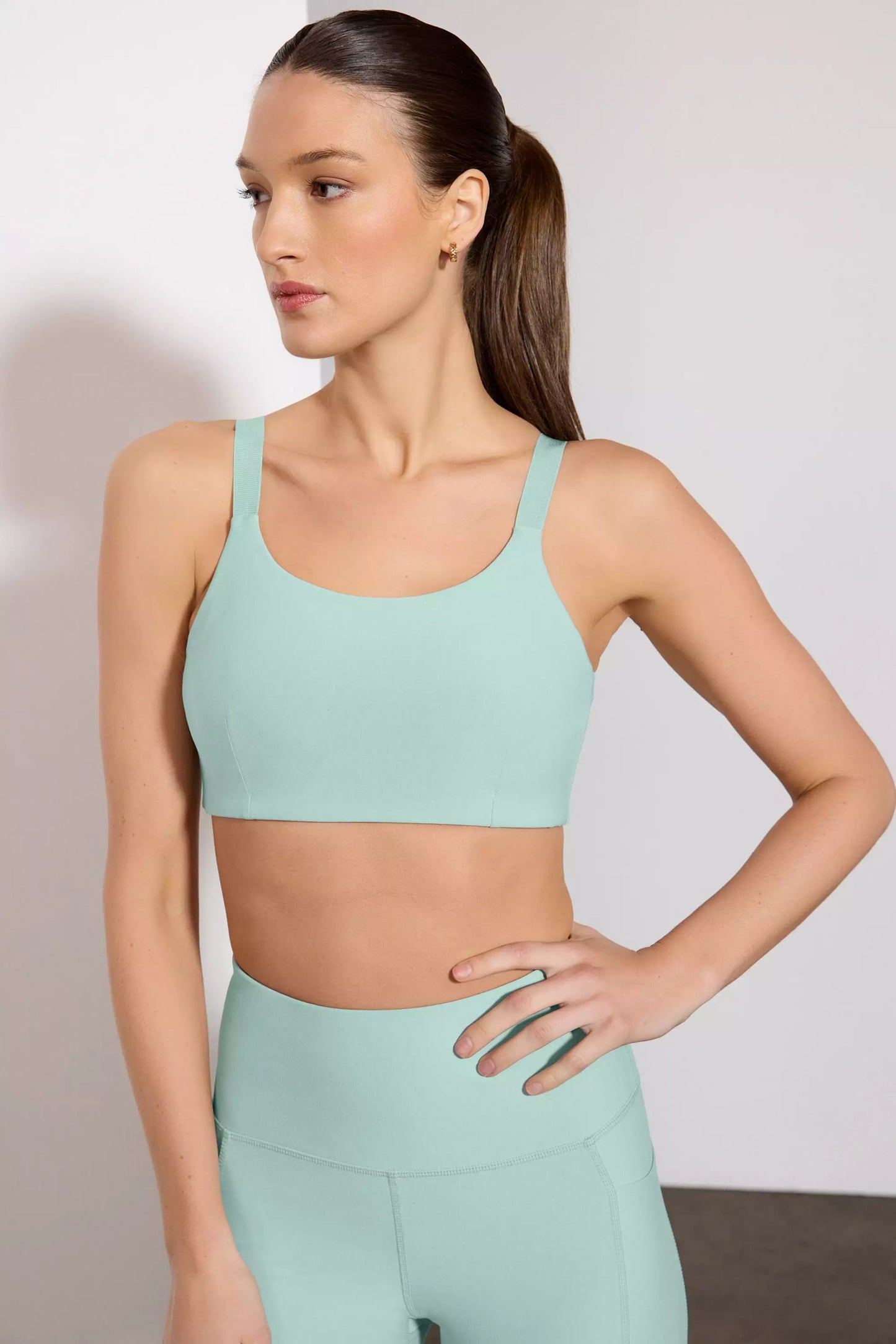 Explore Adjustable Medium Support Bra Peached - Blue Haze