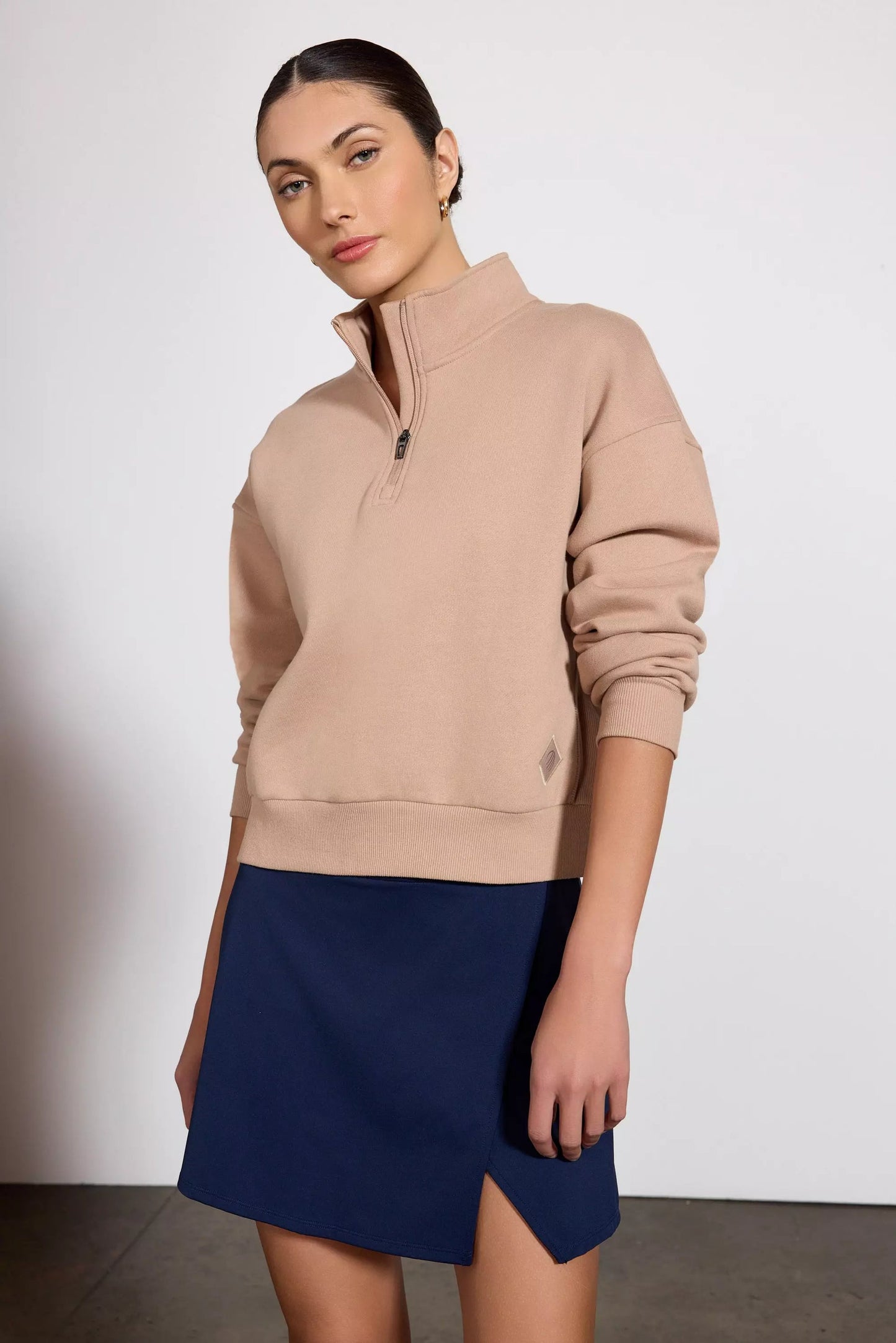 Comfort Fleece 1/4 Zip - Warm Taupe