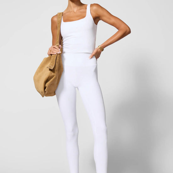 ribbed workout tank brilliant white zoomed out