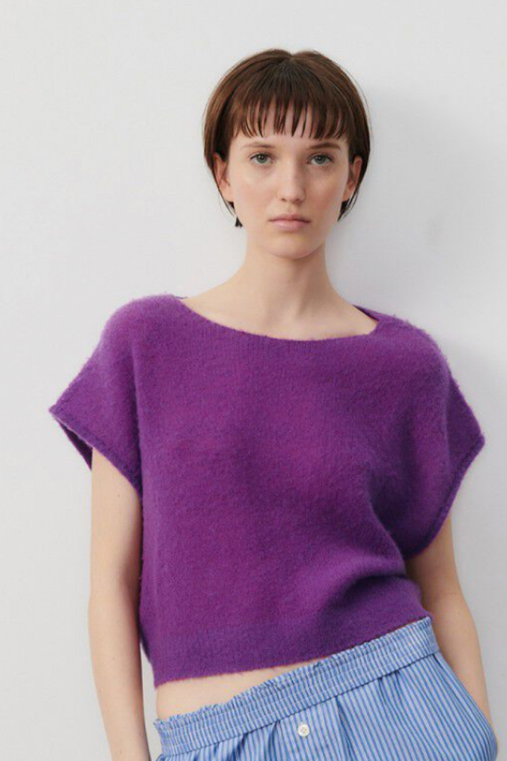 Short Sleeve Cashmere Sweater