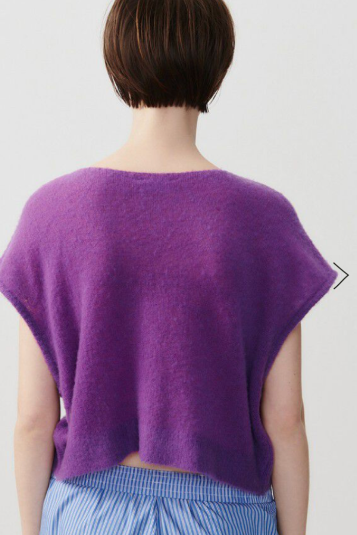 Short Sleeve Cashmere Sweater