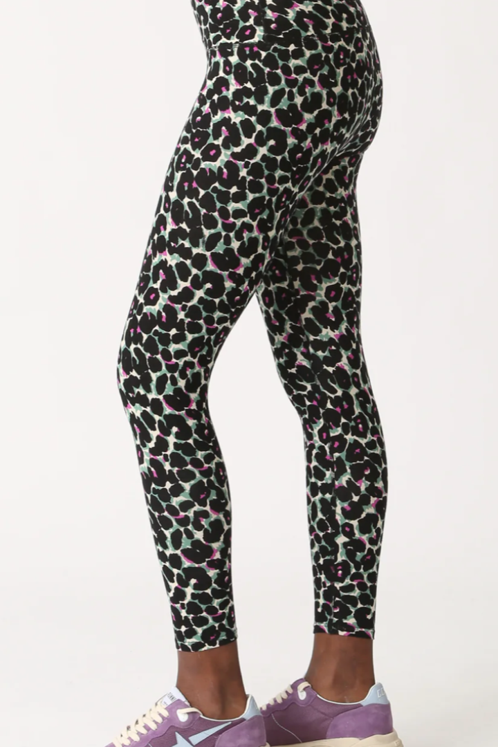 Sunset Legging - Electric Leopard