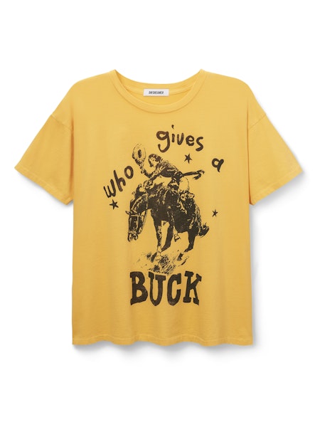 Who Gives A Buck Merch Tee - Yellow Gold