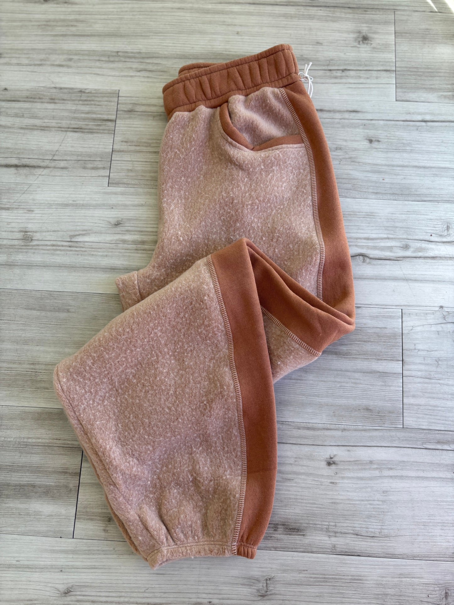 Plush Fleece Barrel Pant - Cafe