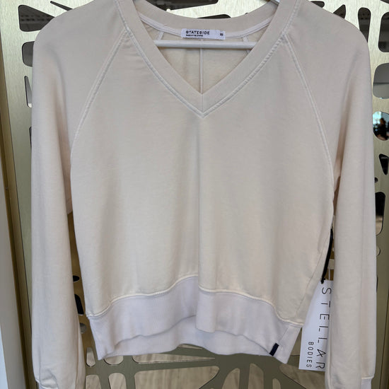 cream oversized sweatshirt stateside