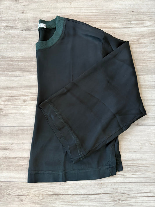 Cosmo Satin Crewneck Top - Everfall