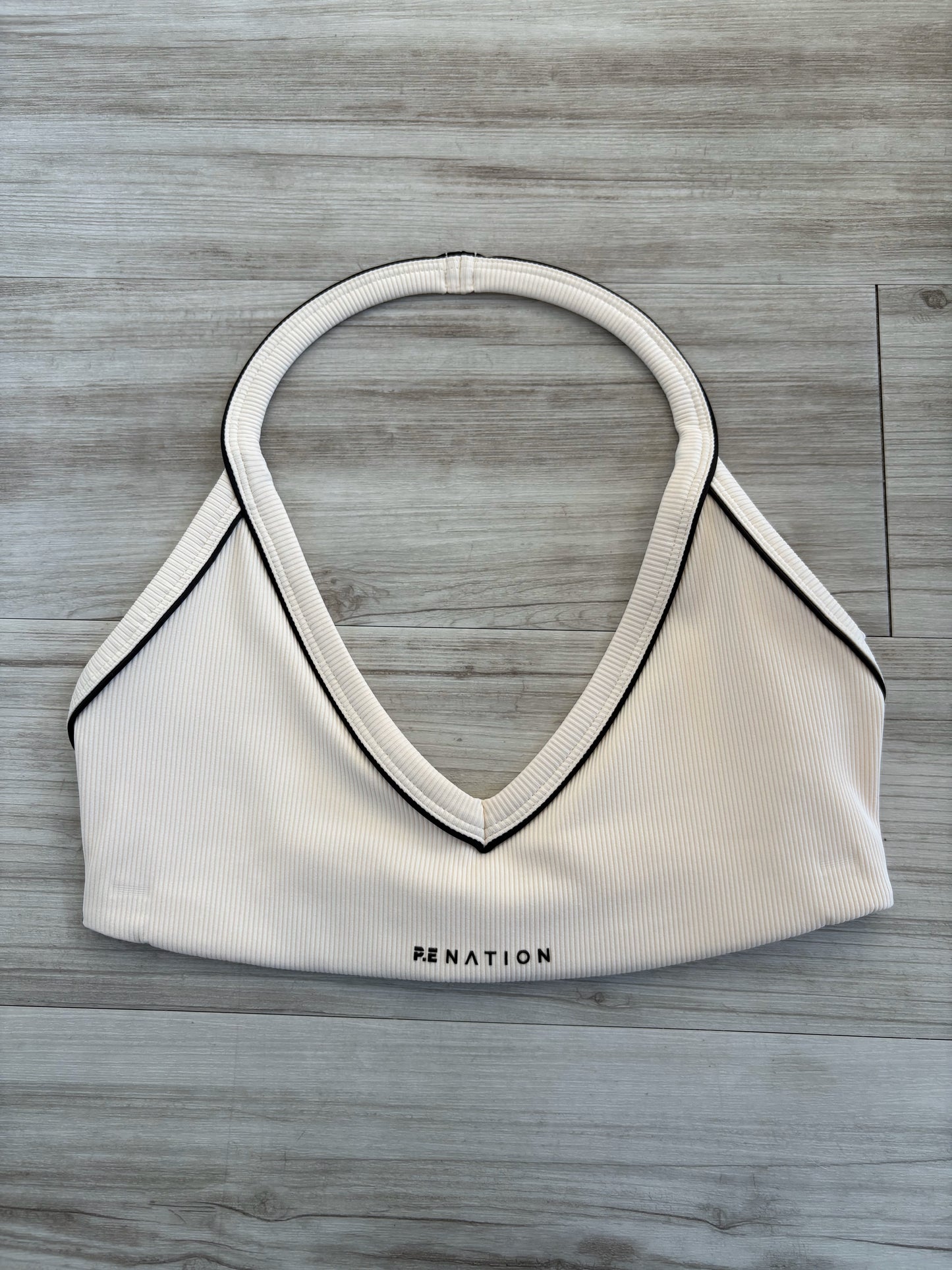 Layback Halter Sports Bra - Whisper White