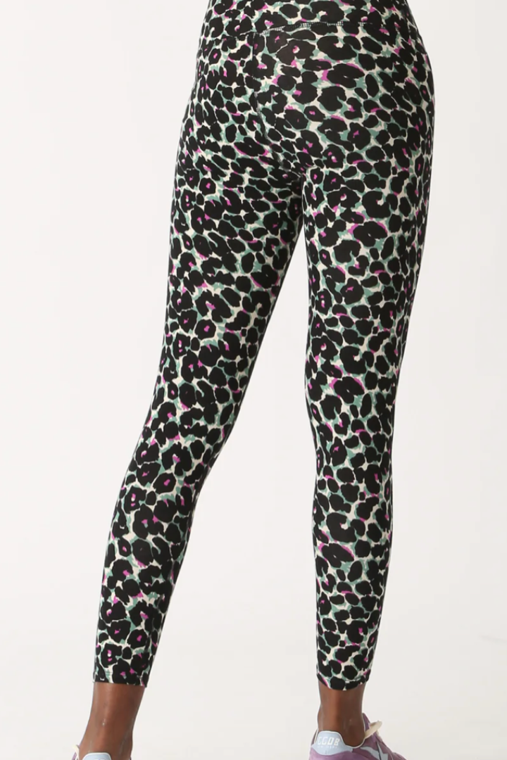 Sunset Legging - Electric Leopard