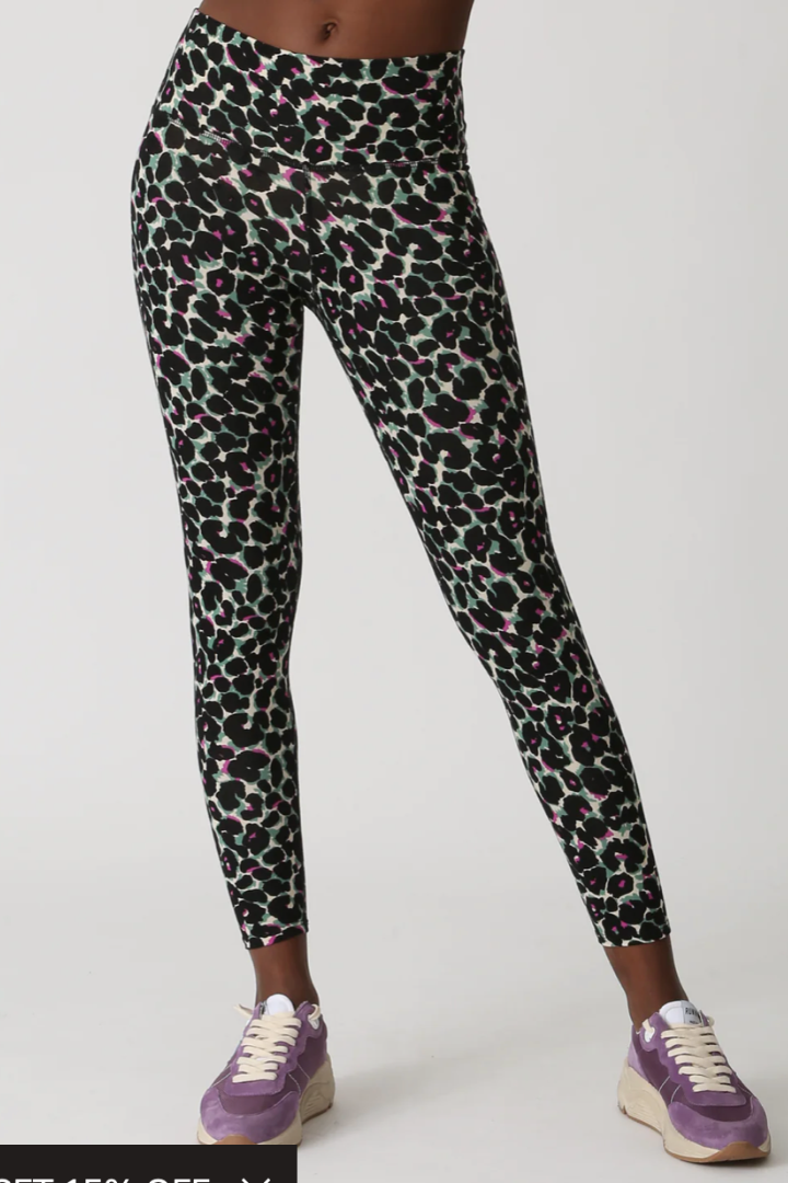 Sunset Legging - Electric Leopard