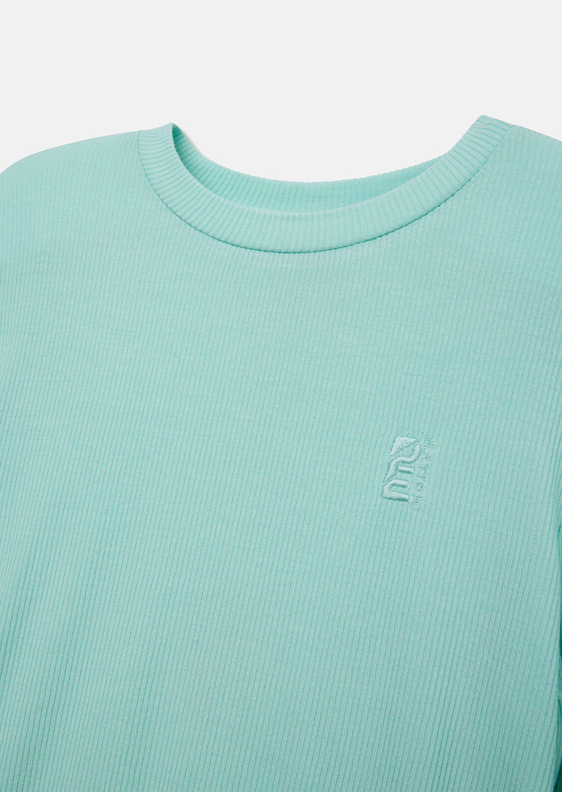 Free Play 2.0 Long Sleeve Rib Tee - Aqua