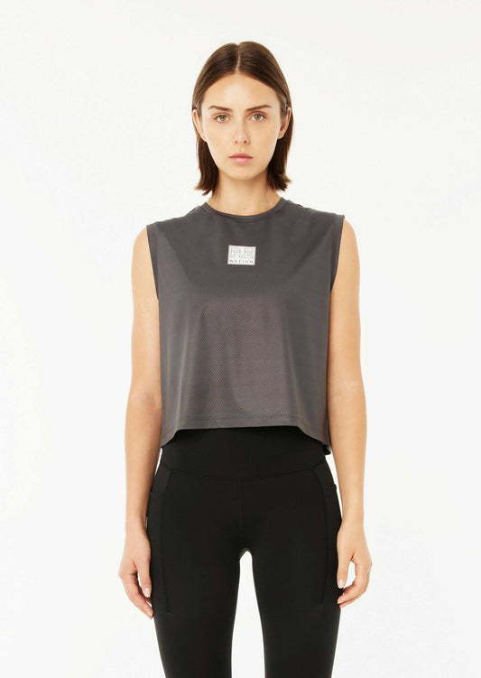 Arrowhead Air Form Cropped Tank - Dark Shadow