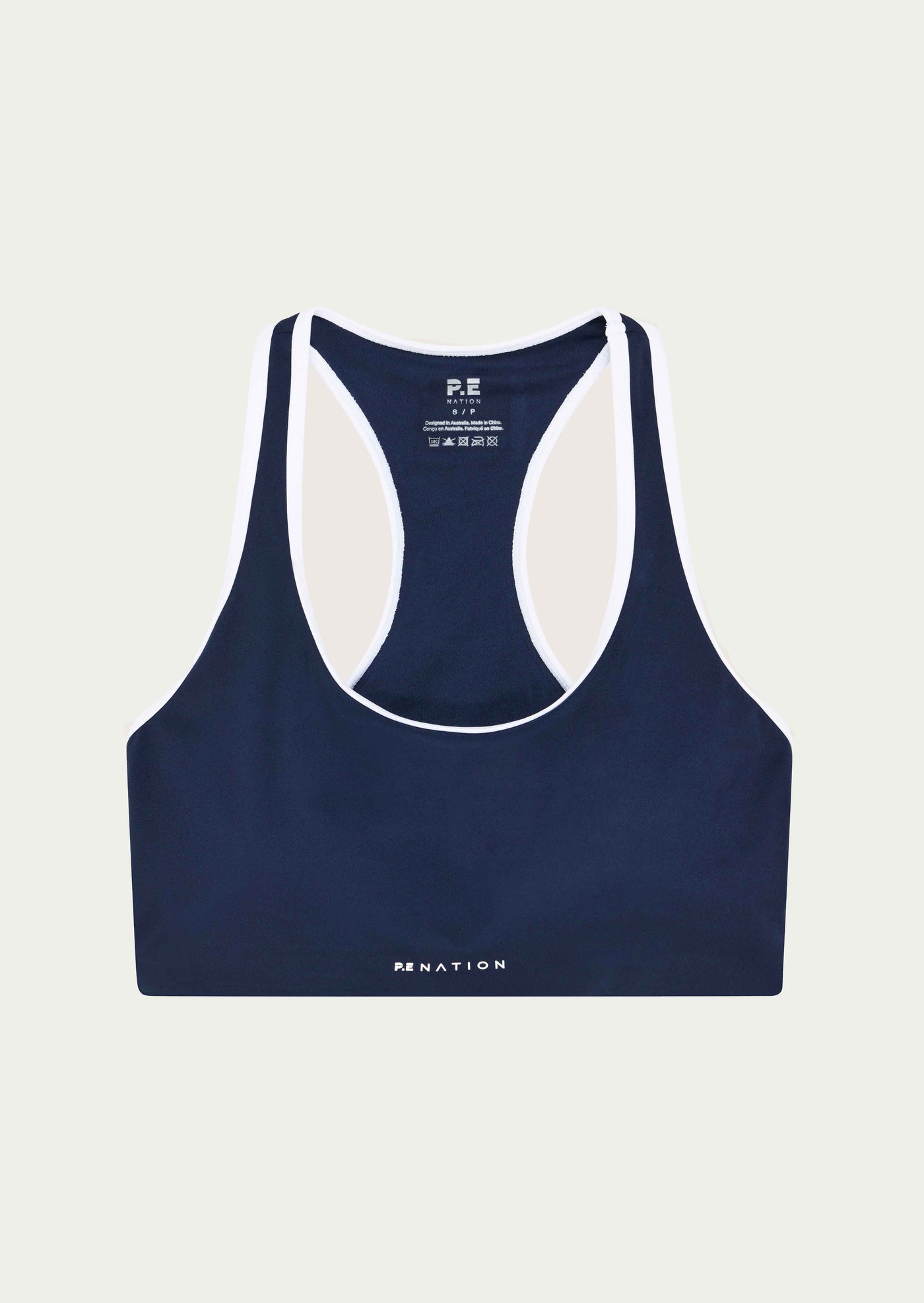 Stellar Sports Bra - Dark Navy / Optic White