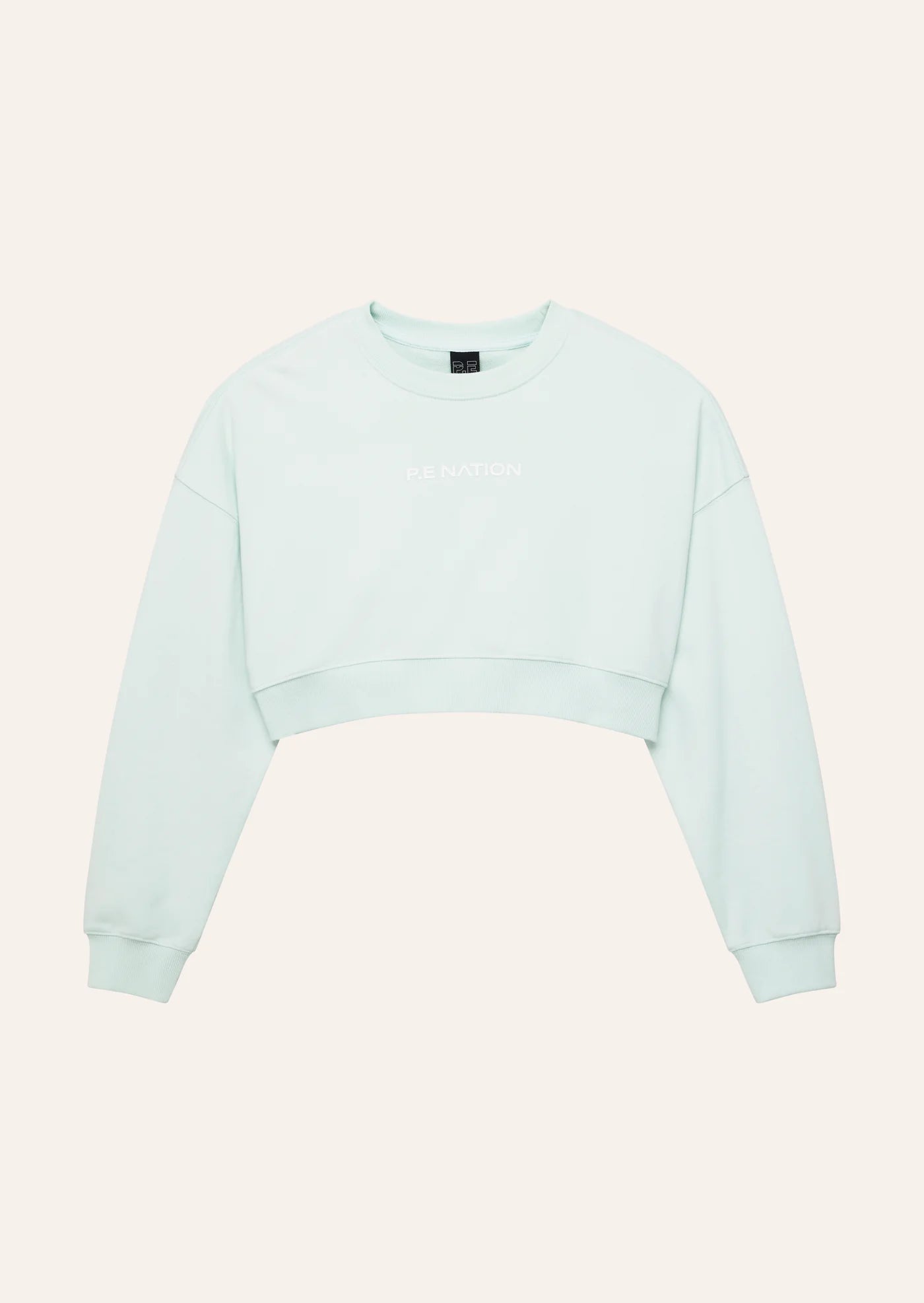 Namedrop Crop Sweat - Hint Of Mint