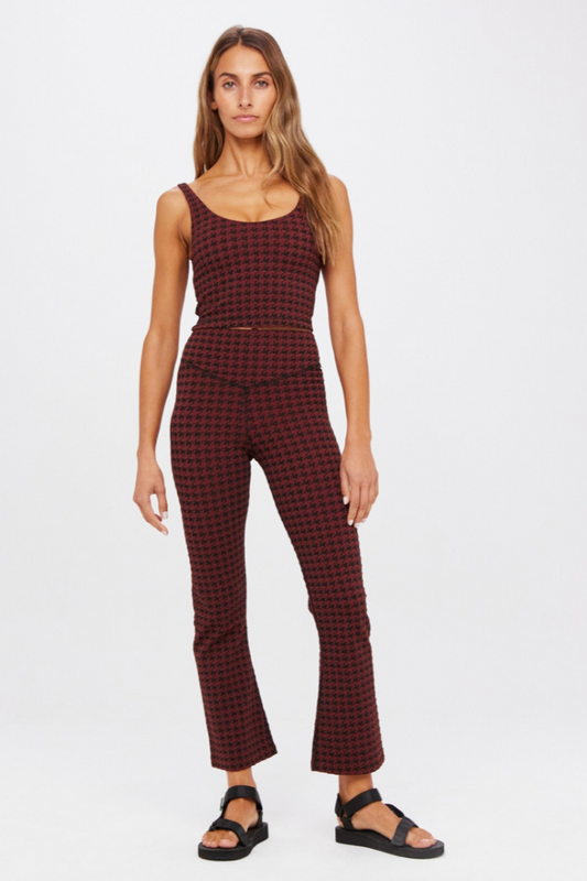 Houndstooth Thia Cropped Flare